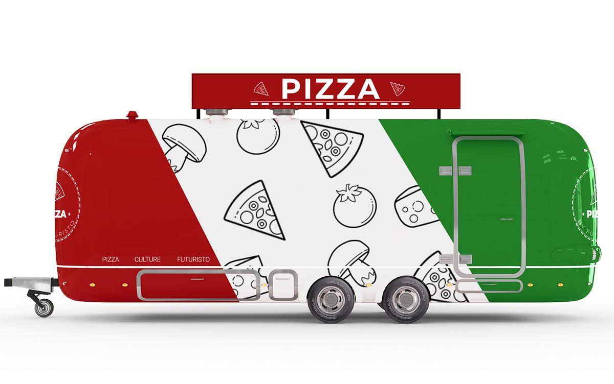 pizza food truck back